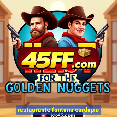 restaurante fontana cardapio